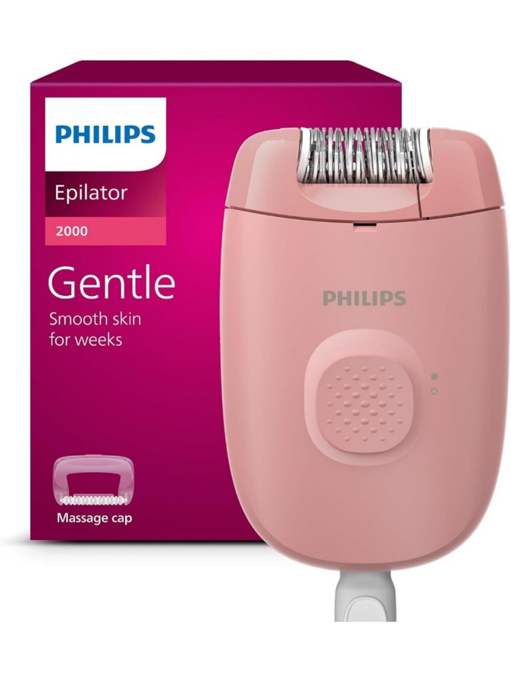 Corded Epilator for Legs & Body, Women's Hair Removal Device, Smooth Skin Tool